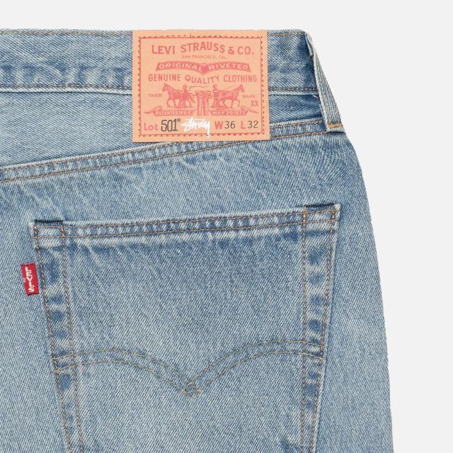 STUSSY & LEVI'S EMBOSSED 501 JEAN 30デニム/ジーンズ