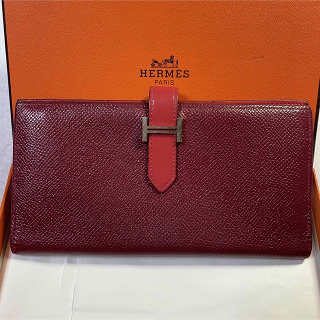 Hermes(エルメス)の正規品☆エルメス ベアン スフレ バイカラー 長財布 レディースのファッション小物(財布)の商品写真