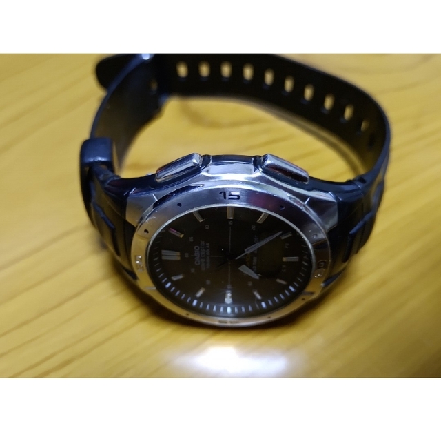 CASIO(カシオ)の中古 カシオ 電波ソーラー腕時計 5052 WVA-470 メンズの時計(ラバーベルト)の商品写真