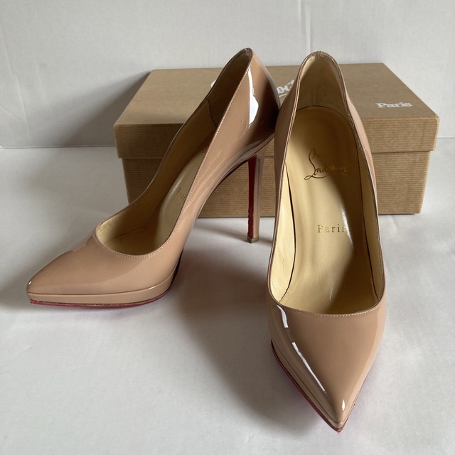 NUDE  Christian Louboutin  エナメルパンプス37