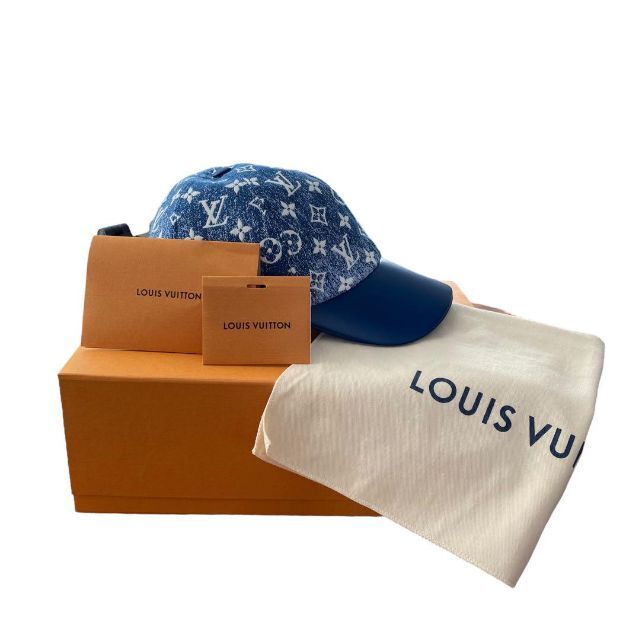 VUITTON ルイヴィトン デニム キャップ Mサイズ M77437