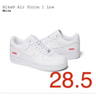 シュプリーム(Supreme)のSupreme Nike Air Force 1 Low 白28.5cm新品(スニーカー)