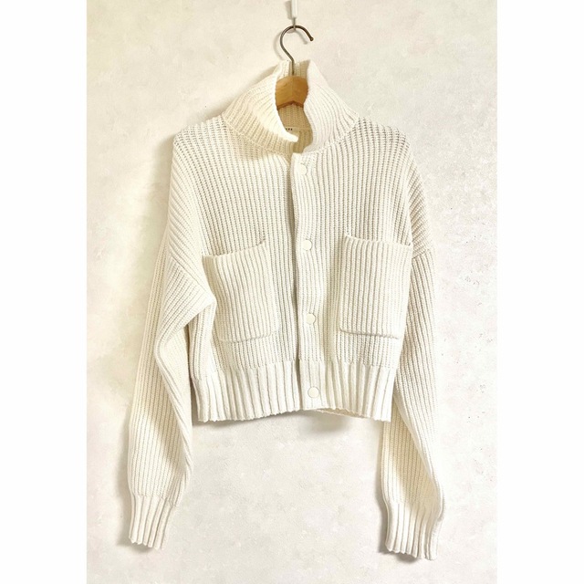 完売品 macphee ハイブリッドコットンショートブルゾン ホワイト