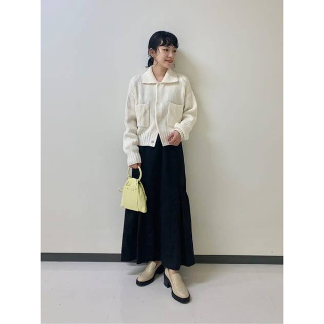 完売品 macphee ハイブリッドコットンショートブルゾン ホワイト