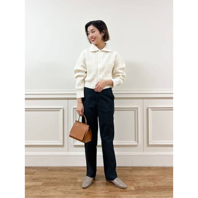 完売品 macphee ハイブリッドコットンショートブルゾン ホワイト