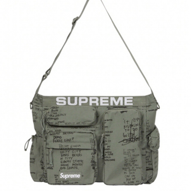 supreme field messenger bag olive gonz