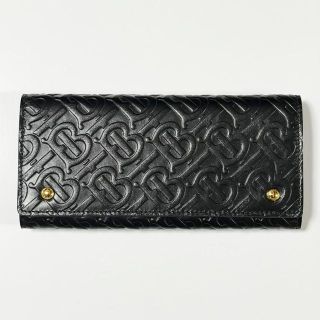 定番入荷 未使用 バーバリー TB モノグラムレザー コンチネンタル