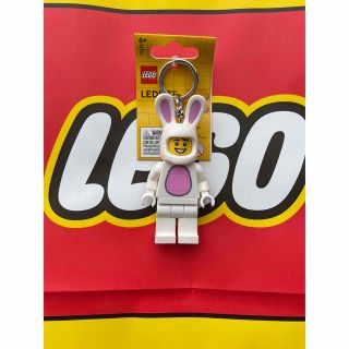 レゴ(Lego)のレゴ LEGO LED キーライト 白 ウサギ うさぎ キーホルダー ミニフィグ(積み木/ブロック)