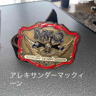 アレキサンダーマックイーン(Alexander McQueen)の値下げ‼️アレキサンダーマックィーン　メンズベルト　でかバックル　ヴィンテージ(ベルト)