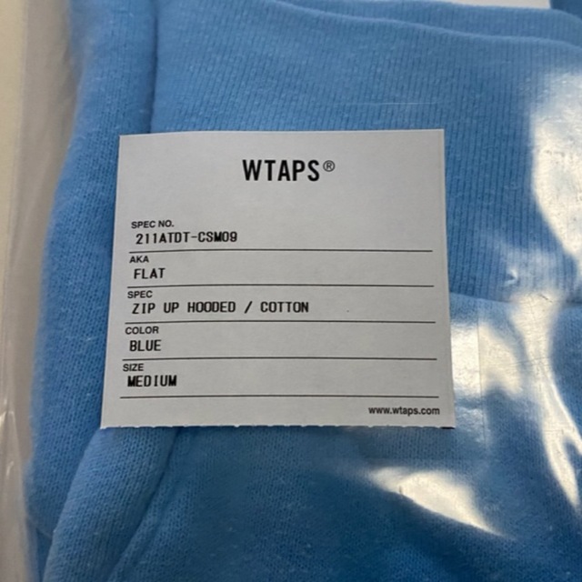 ★新品★21SS WTAPS FLAT / ZIP UP HOODED パーカー