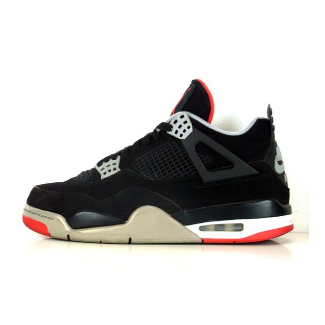 直営店に限定 NIKE Bredエアジョーダンブレッドスニーカー JORDAN4