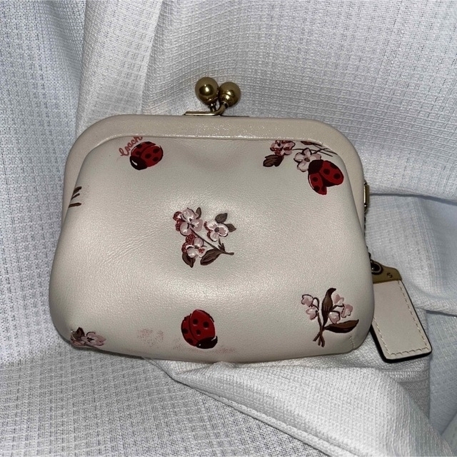 COACH - coach キスロック がま口コインケース てんとう虫柄の通販 by