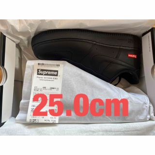 シュプリーム(Supreme)のSupreme Nike Air Force 1 黒 25.0cm (スニーカー)