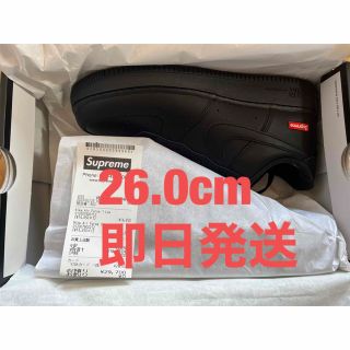 シュプリーム(Supreme)の【即日発送】Supreme Nike Air Force 1 黒 26.0cm (スニーカー)