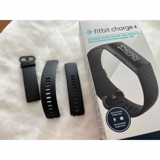 純正品 バンドのみ  Fitbitフィットビットチャージ4  ブラック (その他)