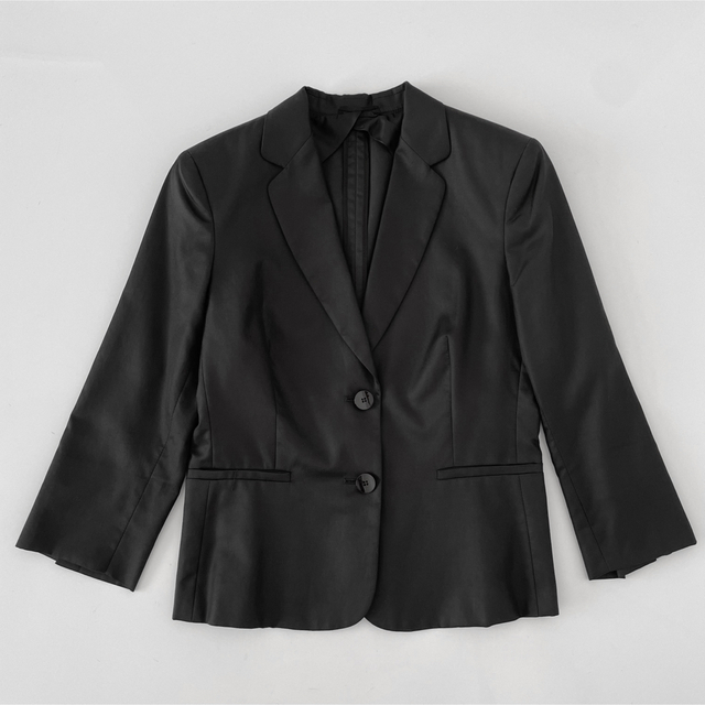 美品 MaxMara マックスマーラ 大きいサイズ シルク混ジャケット 44