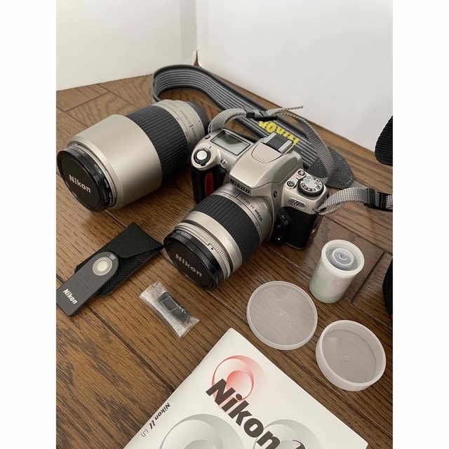 NIKON フイルム式 一眼レフカメラ「NIKON µ」純正ダブルレンズ付き