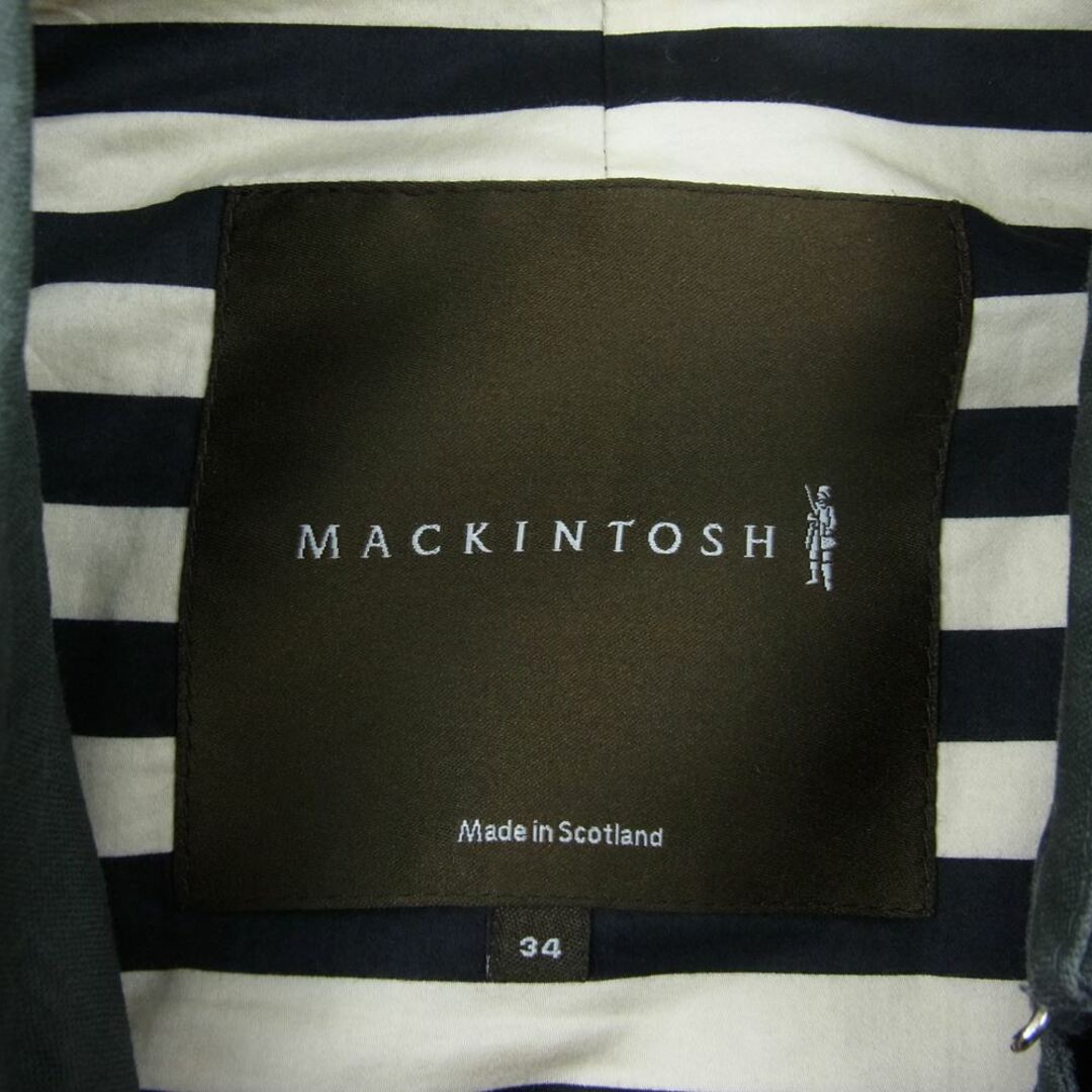 MACKINTOSH(マッキントッシュ)のMackintosh マッキントッシュ NO.YB リネン ベルテッド トレンチコート カーキ系 34【中古】 レディースのジャケット/アウター(その他)の商品写真