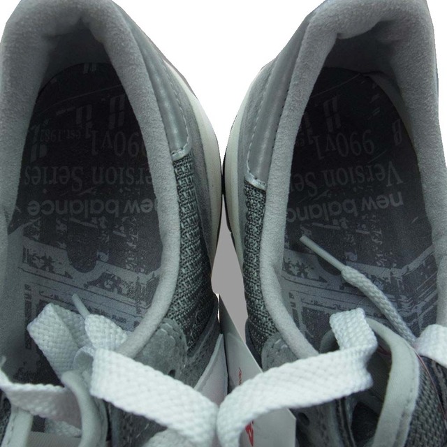 NEW BALANCE ニューバランス スニーカー M990VS1 USA製 ローカット スニーカー グレー系 27.5cm【新古品】【未使用】 4