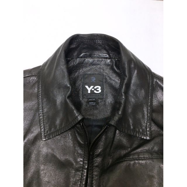 【10375】Y-3 adidasコラボ レザー切替ジャケット XSサイズ