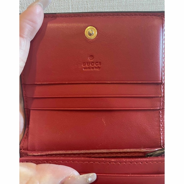 Gucci(グッチ)のGUCCI/GGスプリーム/LOVE/2つ折り財布/ミニウォレット レディースのファッション小物(財布)の商品写真