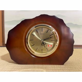 セイコー(SEIKO)の置時計　セイコー　SEIKO  置き時計　木製　楓　アンティーク　ビンテージ(置時計)