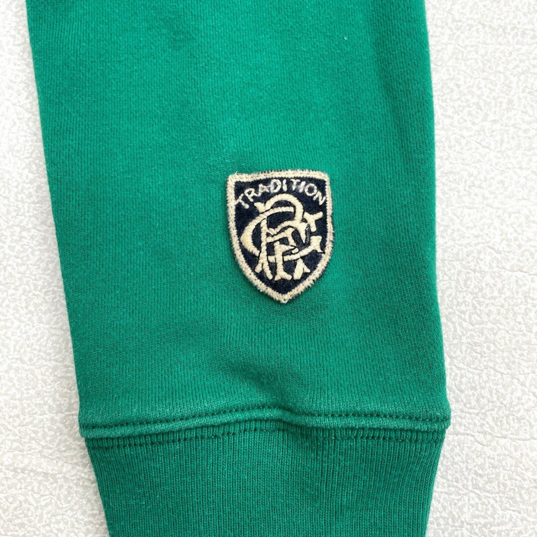 Ralph Lauren(ラルフローレン)のラグビー ラルフローレン RUGBY RALPH LAUREN スウェット カーディガン ショールカラー ロゴ ワッペン 長袖 サイズ：S グリーン系 古着 【中古】 メンズのトップス(カーディガン)の商品写真