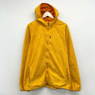 エルエルビーン(L.L.Bean)のエルエルビーン L.L.Bean ジップアップ フリース パーカー ワンポイント ロゴ 刺繍 長袖 サイズ：XL イエロー古着 【中古】POLARTEC(パーカー)