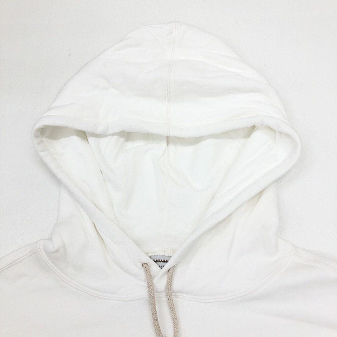 【新品】DESERT WASH "Pigment Dye" Plain Sweat Hoodie ピグメントダイ プルオーバー スウェット パーカー フーディー 長袖 裏起毛 サイズ：2XL ホワイト 無地 新品 メンズのトップス(スウェット)の商品写真