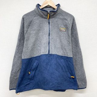 エルエルビーン(L.L.Bean)のエルエルビーン L.L.Bean ハーフジップ フリース ジャケット プルオーバー 長袖 サイズ：XL グレー×ネイビー 【中古】(その他)