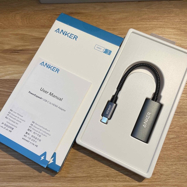 Anker(アンカー)の未使用:Anker PowerExpand USB-C & HDMI変換アダプタ スマホ/家電/カメラのPC/タブレット(PC周辺機器)の商品写真