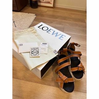 ロエベ(LOEWE)の【GW限定値下げ】ロエベ　ゲートウェッジエスパドリーユ(サンダル)