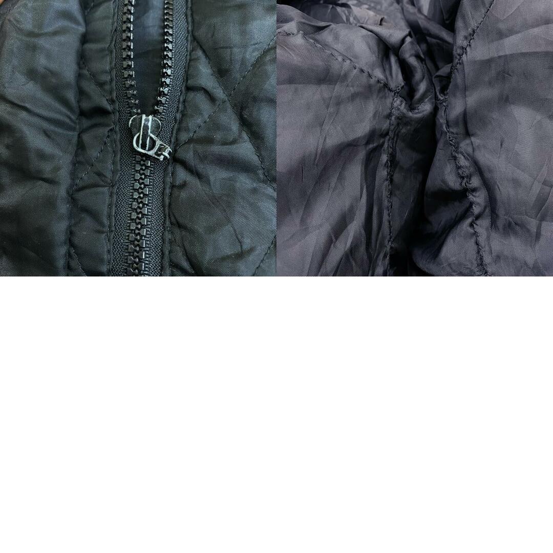 レディース バブアー Barbour キルティングジャケット ジップアップ ロゴ 刺繍 MADE IN ENGLAND サイズ：12 ブラック 【中古】 レディースのジャケット/アウター(その他)の商品写真