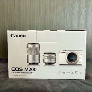 キヤノン(Canon)の【新品】Canon EOS M200 WZKBK ダブルズームキット(ミラーレス一眼)