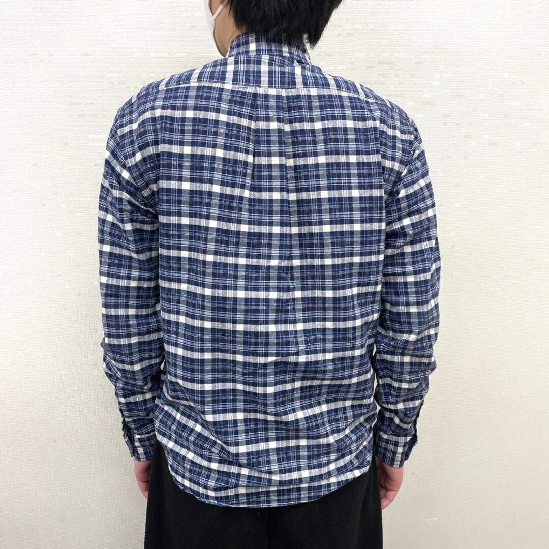 【新品】ラルフローレン ローレン 長袖シャツ ブルーチェック XL(18)新品未使用