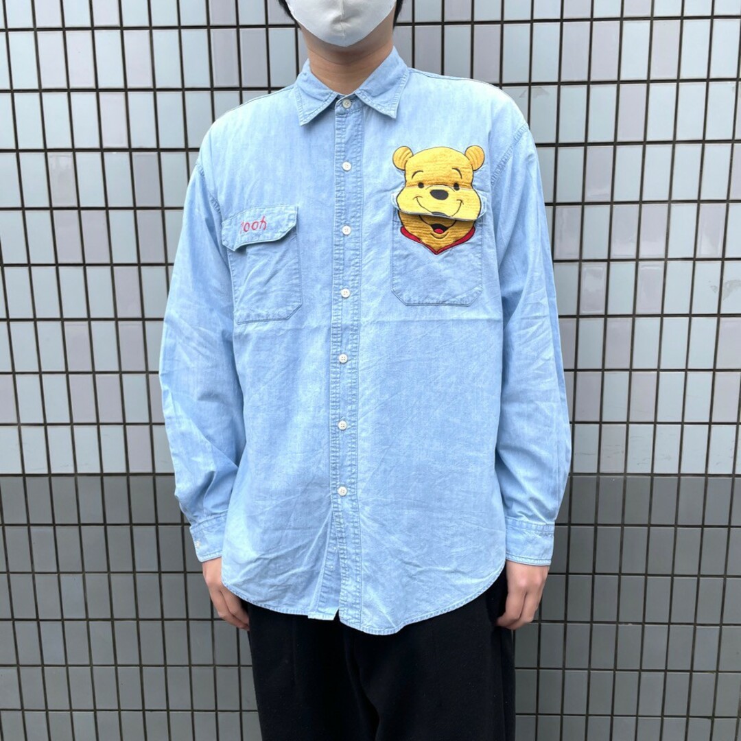 Disney - ディズニー THE DISNEY CATALOG シャンブレーシャツ ロング