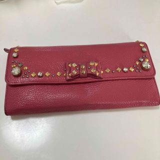 ミュウミュウ(miumiu)のmiumiu ミウミウ VITELLO LUX ROSA 長財布(財布)