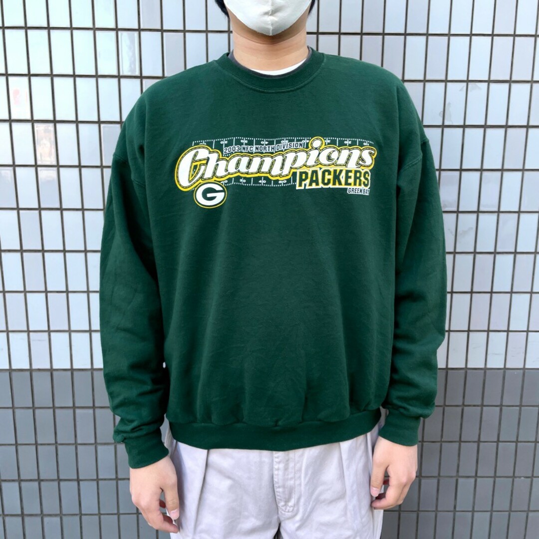 NFL TEAM APPAREL NFL GREEN BAY PACKERS グリーンベイパッカーズ スウェットプルオーバーパーカー メンズXL /eaa375391