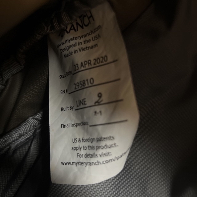 MYSTERY RANCH(ミステリーランチ)のMYSTERYRANCH ミステリーランチ GALLAGATOR ギャラゲーター メンズのバッグ(バッグパック/リュック)の商品写真