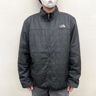 ザノースフェイス(THE NORTH FACE)のノースフェイス THE NORTH FACE キルティング ジャケット ジップアップ ロゴ プリント 長袖 サイズ：XXL ブラック 【中古】(その他)