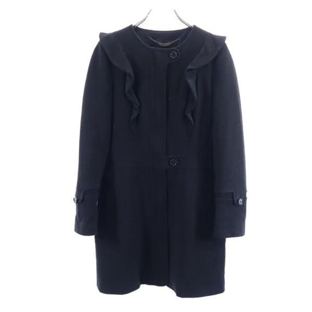 シーバイクロエ ノーカラー コート 40 黒 SEE BY CHLOE レディース