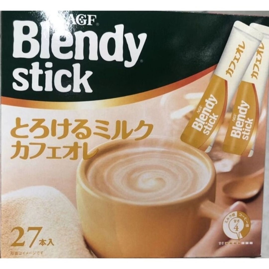 AGF(エイージーエフ)のAGFブレンディ　スティック　とろけるミルクカフェオレ 　27本×2箱 食品/飲料/酒の飲料(コーヒー)の商品写真