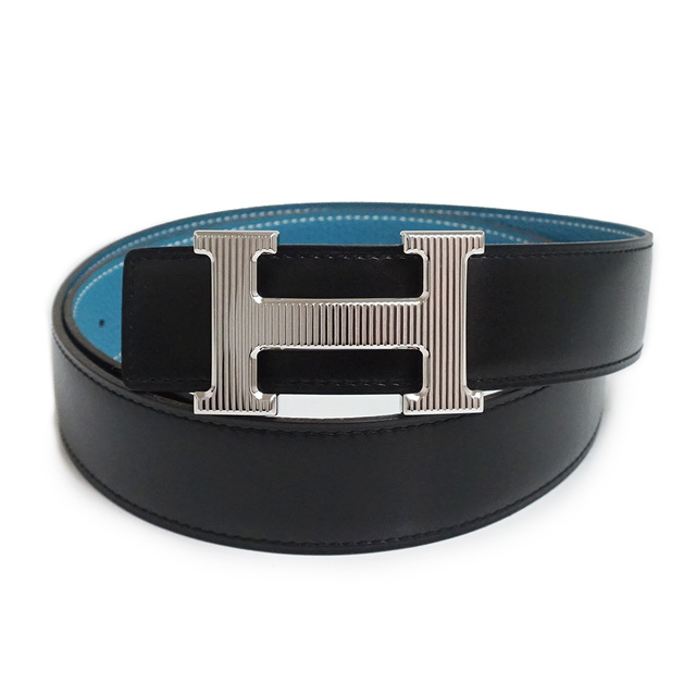 H - エルメス Hストリエ コンスタンス リバーシブル 32MM ベルト #85