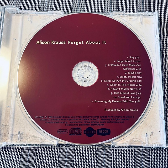 Alison Krause 「Forget About It」 エンタメ/ホビーのCD(ポップス/ロック(洋楽))の商品写真