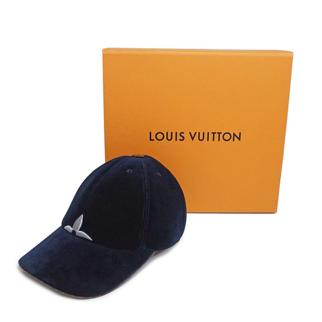 ルイ ヴィトン キャップ LV タッチ 帽子 モノグラム コットン シルク ブルーマリーヌ 青 M7791M 箱付 LOUIS VUITTON（新品・未使用品）