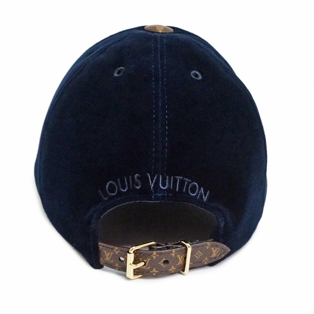 ルイ ヴィトン キャップ LV タッチ 帽子 モノグラム コットン シルク ブルーマリーヌ 青 M7791M 箱付 LOUIS VUITTON（新品・未使用品）