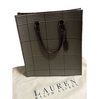 ラルフローレン(Ralph Lauren)のLAUREN RALPH LAUREN トートバッグ　ハンドバッグ　チェック柄(トートバッグ)