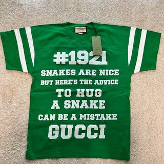 Gucci - 【新品未使用】Gucci 100周年限定 Tシャツ グリーン Sサイズの 
