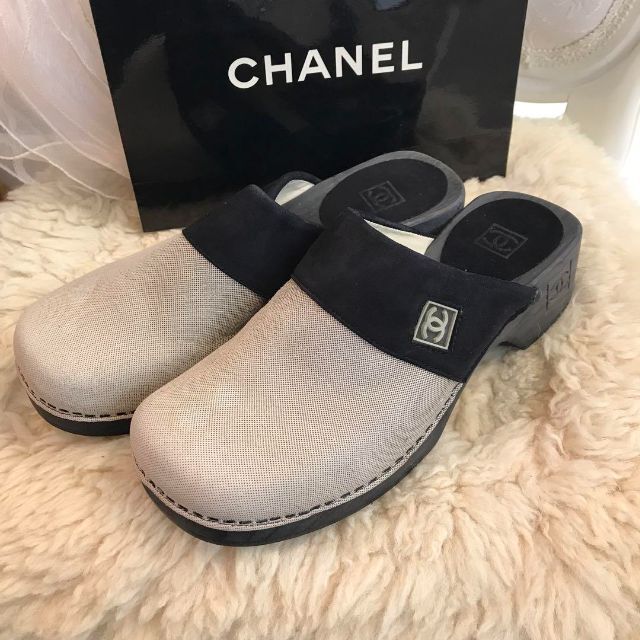 ☆美品☆CHANEL　スポーツライン　サボ　サンダル　ココマーク　35サイズ