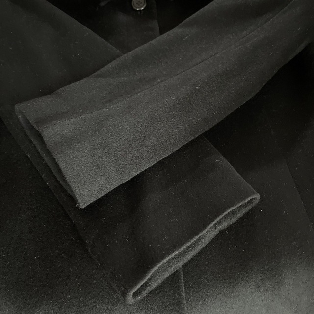 カシミヤ100%   黒　ロングコート レディースのジャケット/アウター(ロングコート)の商品写真